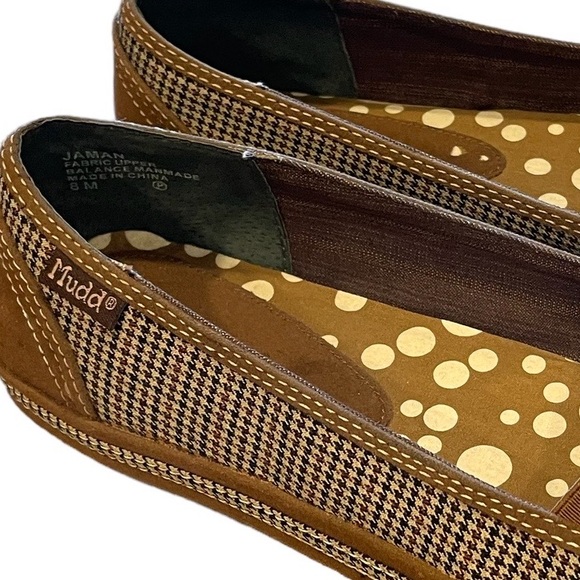Mudd “Jaman” Houndstooth and Faux suede Slip On Sneakers Size 8 - Picture 5 of 11